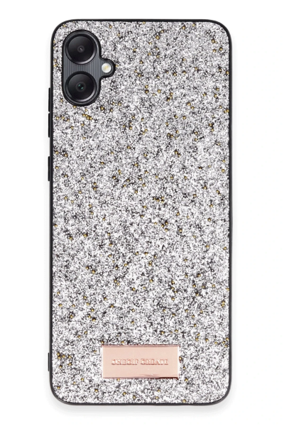 Onegif Samsung Galaxy A05 Bright Simli Kapak - Gümüş resmi