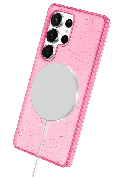 Newface Samsung Galaxy S25 Ultra Glow Magsafe Kapak - Pembe resmi