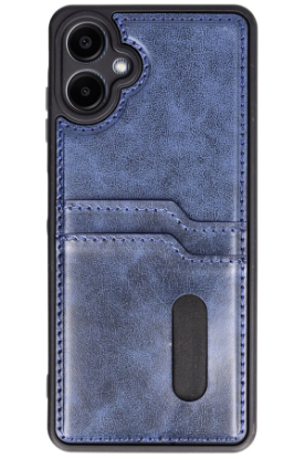 Newface Samsung Galaxy A06 Kılıf Sara Kartvizitli Deri Kılıf - Lacivert resmi