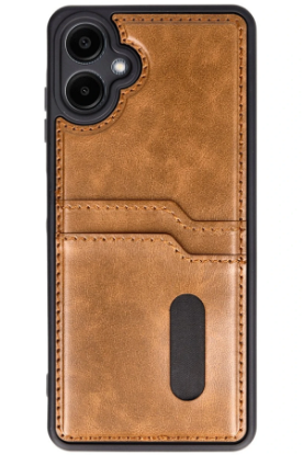 Newface Samsung Galaxy A06 Kılıf Sara Kartvizitli Deri Kılıf - Taba resmi