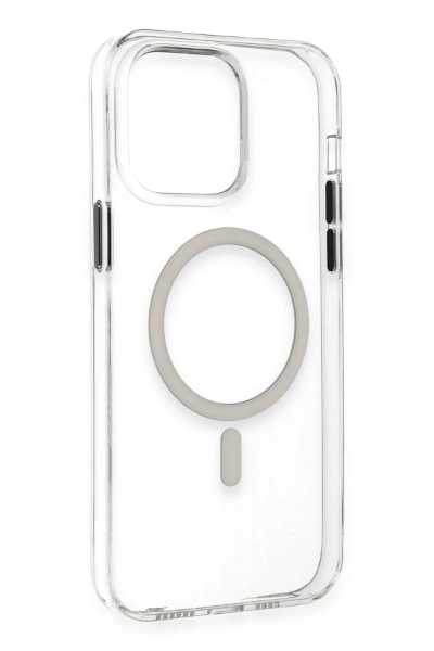 Newface iPhone 14 Pro Max Kılıf Tron Şeffaf Magsafe Kapak - Şeffaf resmi