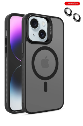 Joko iPhone 14 Kılıf Flet Lens Magsafe Kapak - Siyah resmi
