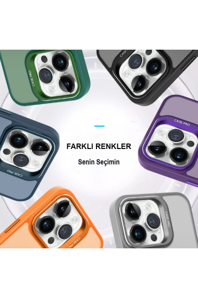 Joko iPhone 14 Pro Kılıf Flet Lens Magsafe Kapak - Turuncu resmi