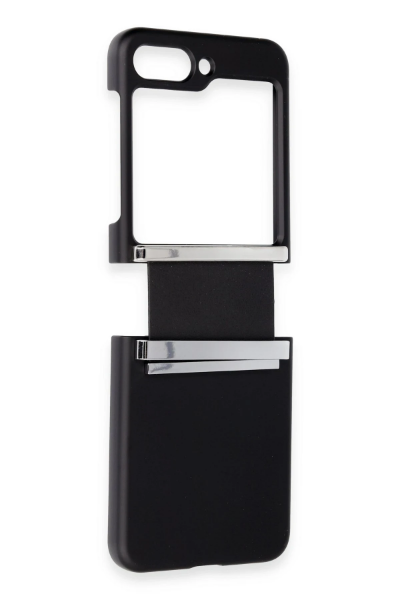 Newface Samsung Galaxy Z Flip 6 Kılıf Belt Flip Kapak - Siyah resmi