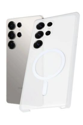 Newface Samsung Galaxy S24 Ultra Kılıf PC Zara Magsafe Şeffaf Kılıf - Şeffaf resmi