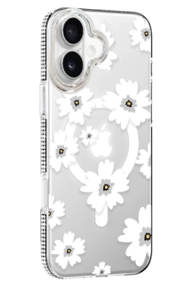 Joko Apple iPhone 16 Floral Magsafe Kapak - Beyaz resmi