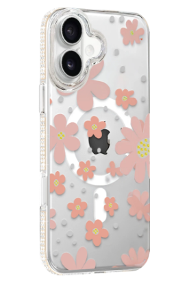Joko Apple iPhone 16 Floral Magsafe Kapak - Pembe resmi