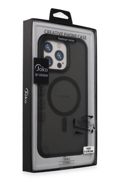 Joko iPhone 15 Pro Max Toras Airbag Magsafe Kapak - Siyah resmi