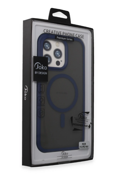Joko iPhone 15 Pro Max Toras Airbag Magsafe Kapak - Lacivert resmi