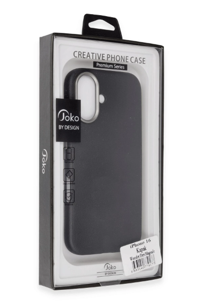 Joko iPhone 16 Wonder Deri Magsafe Kapak - Siyah resmi