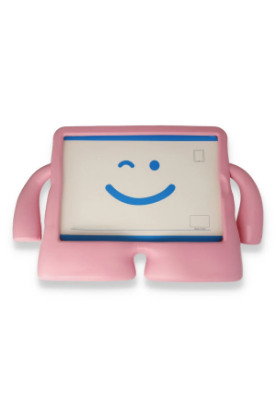 Newface iPad Pro 11 (2021) Kılıf Karakter Tablet Silikon - Açık Pembe resmi