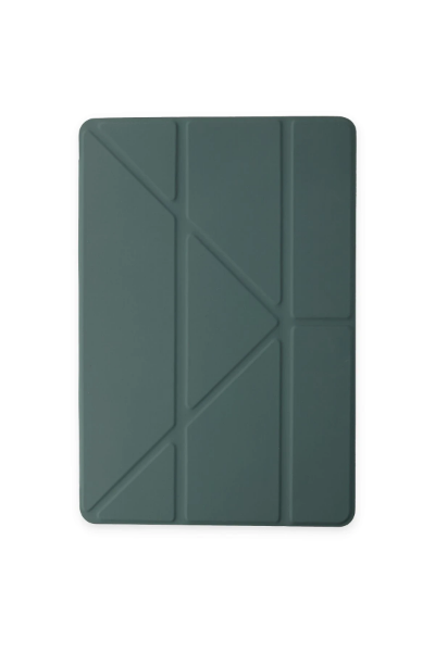 Newface iPad Pro 11 (2018) Kılıf Kalemlikli Mars Tablet Kılıfı - Koyu Yeşil resmi