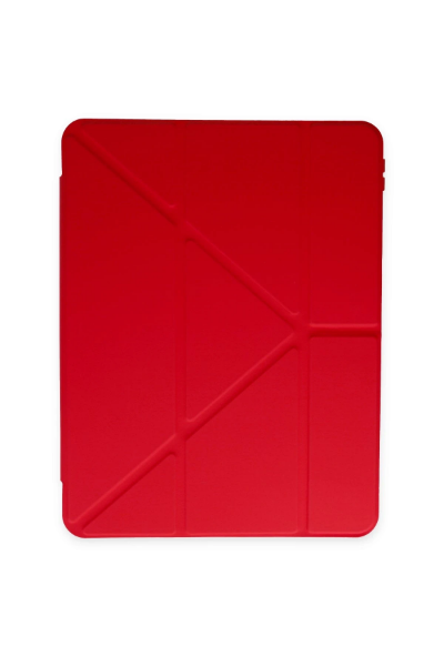 Newface iPad Pro 11 (2018) Kılıf Kalemlikli Mars Tablet Kılıfı - Kırmızı resmi
