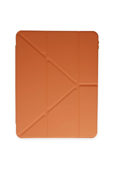 Newface iPad Pro 11 (2018) Kılıf Kalemlikli Mars Tablet Kılıfı - Turuncu resmi