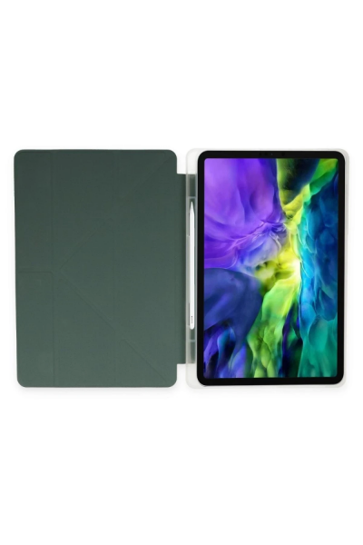 Newface Huawei MatePad SE Kılıf Kalemlikli Mars Tablet Kılıfı - Koyu Yeşil resmi