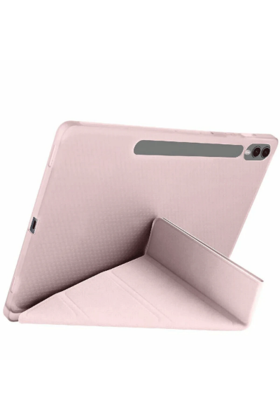 Newface Samsung Galaxy X510 Tab S9 FE 11 Kılıf Kalemlikli Mars Tablet Kılıfı - Rose Gold resmi