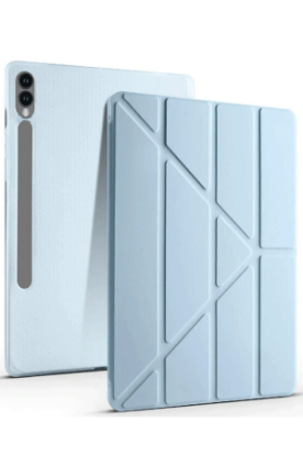 Newface Samsung Galaxy X510 Tab S9 FE 11 Kılıf Kalemlikli Mars Tablet Kılıfı - Mavi resmi