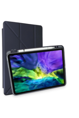 Newface iPad Pro 11 (2024) Kılıf Kalemlikli Mars Tablet Kılıfı - Lacivert resmi