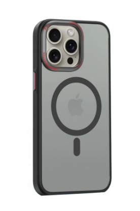 Movenchy iPhone 14 Pro Max Kılıf Radyant Magsafe Kapak - Siyah resmi