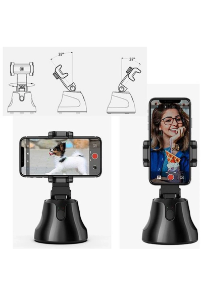 Newface Apai Genie 360 Derece Takip Etme Özellikli Selfie Gimbal - Siyah resmi