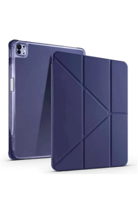Newface iPad Pro 13 (2024) Kılıf Kalemlikli Mars Tablet Kılıfı - Lacivert resmi