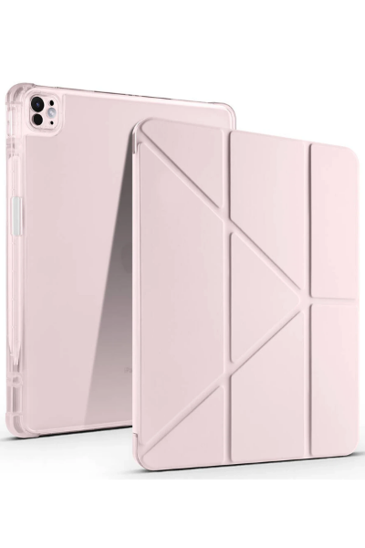 Newface iPad Air 13 (2024) Kılıf Kalemlikli Mars Tablet Kılıfı - Rose Gold resmi