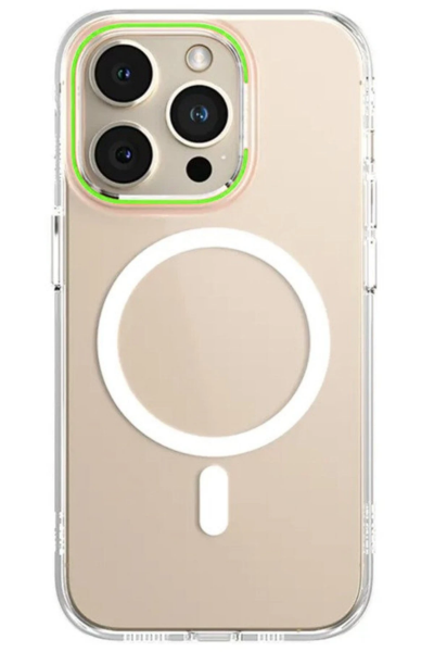 Newface iPhone 14 Pro Max Kılıf Blueo Anti Drop Magsafe Kapak - Yeşil resmi