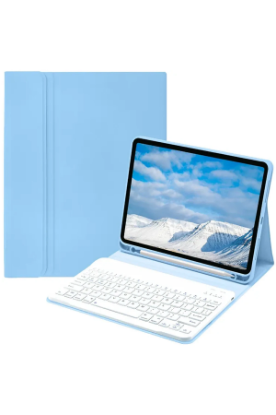 Newface iPad Pro 11 (2022) Kılıf KC01 Smart Klavyeli Tablet Kılıfı - Açık Mavi resmi