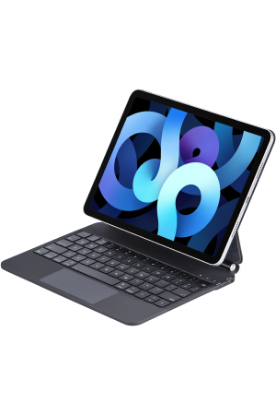 Newface iPad Pro 11 (2024) Kılıf X7P Magic Manyetik Klavyeli Tablet Kılıfı - Siyah resmi
