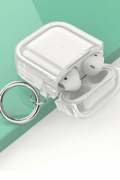Movenchy Airpods 4 (4.nesil) Shiny Şeffaf Kılıf - Siyah resmi