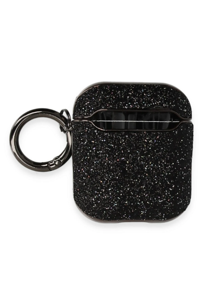 Newface Airpods 2 (2.nesil) Spell Simli Kılıf - Siyah resmi