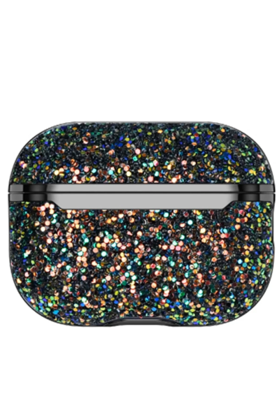 Onegif Airpods 3 (3.nesil) Bright Simli Airpods Kapak - Siyah resmi